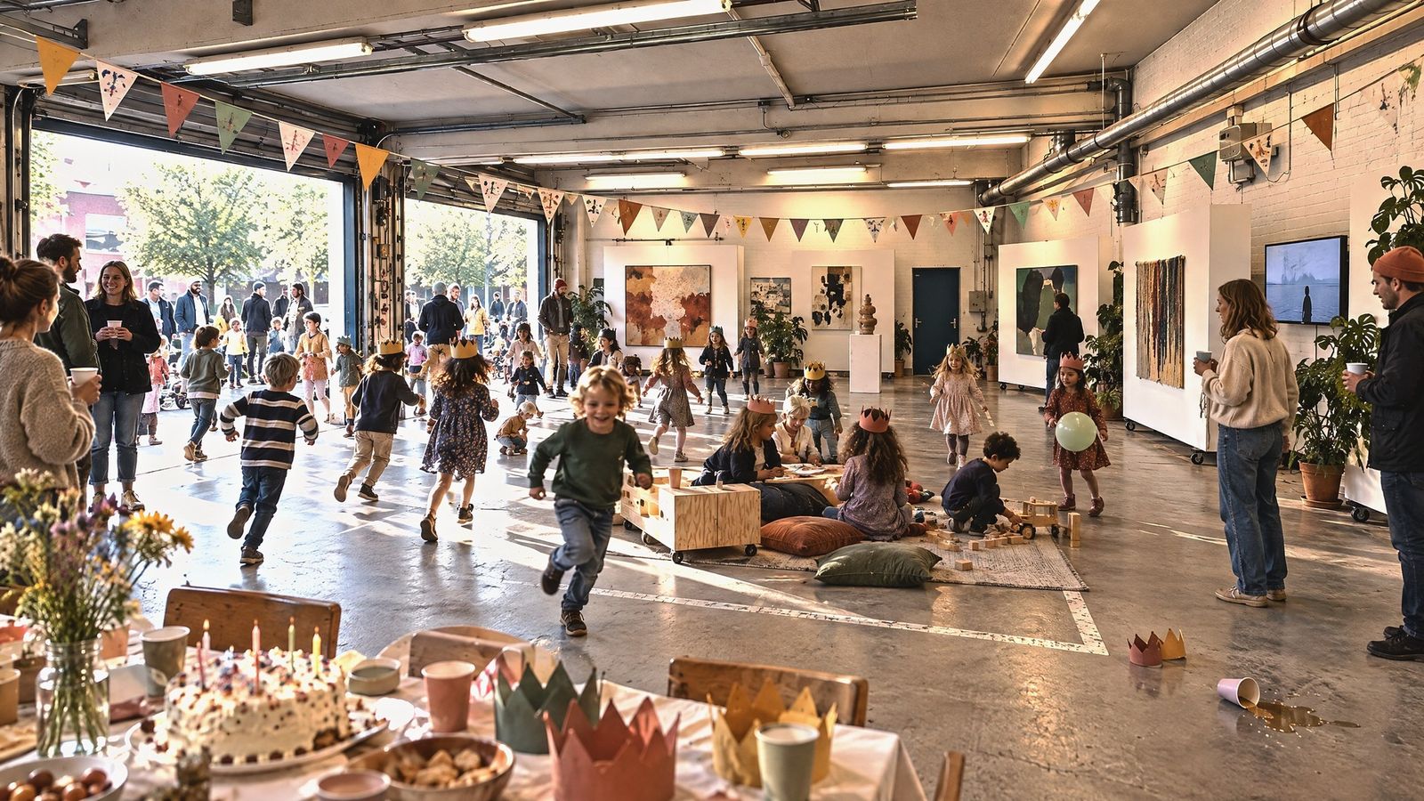 Kinderfest im Saal, Visualisierung